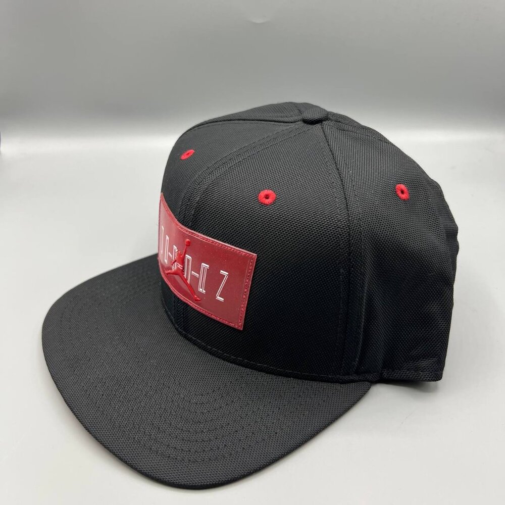 Air Jordan 11 Hat Men Black Red Jumpman Bred Snap Back Cap - Picture 6 of 9